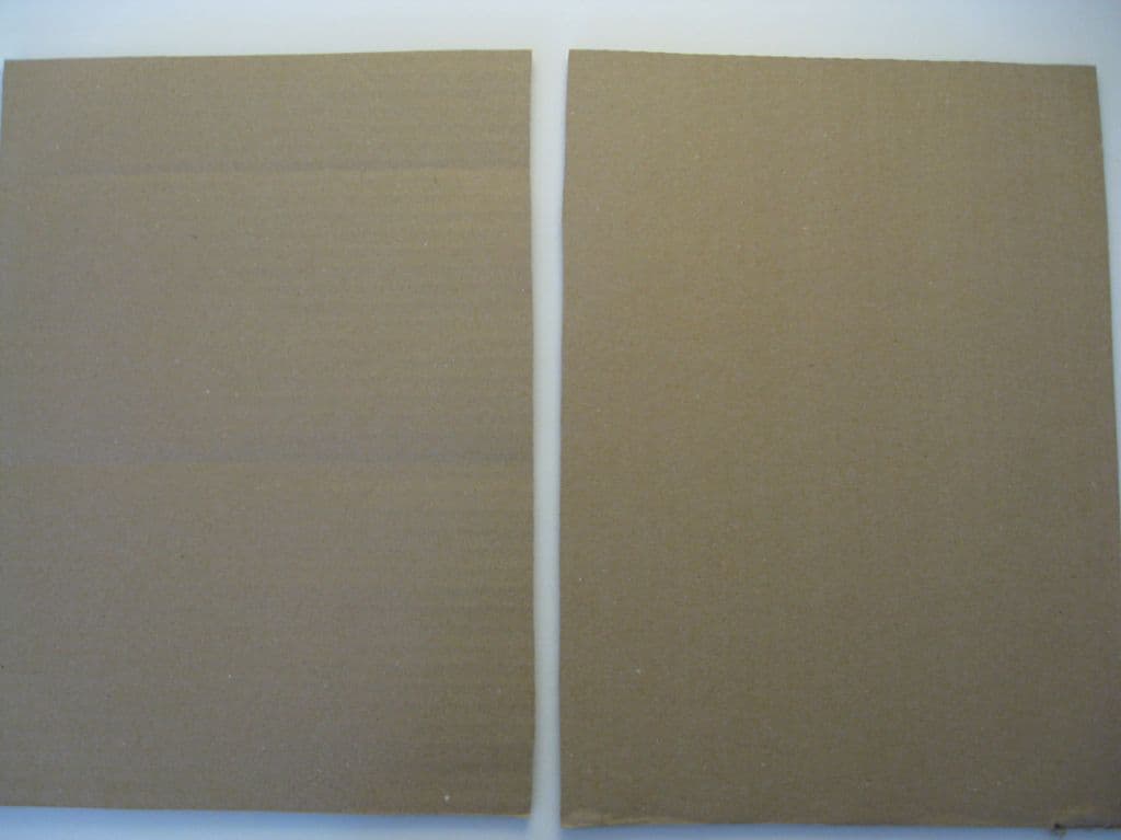 riktning på wellpappen